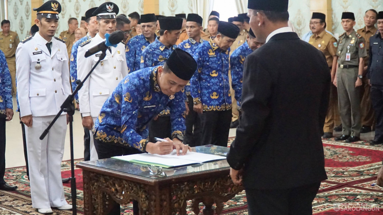 9 Maret 2026&nbsp;Pelantikan dan Pengambilan Sumpah Janji Jabatan Pejabat Administrator dan Pengawas di Lingkungan Pemkab Sarolangun