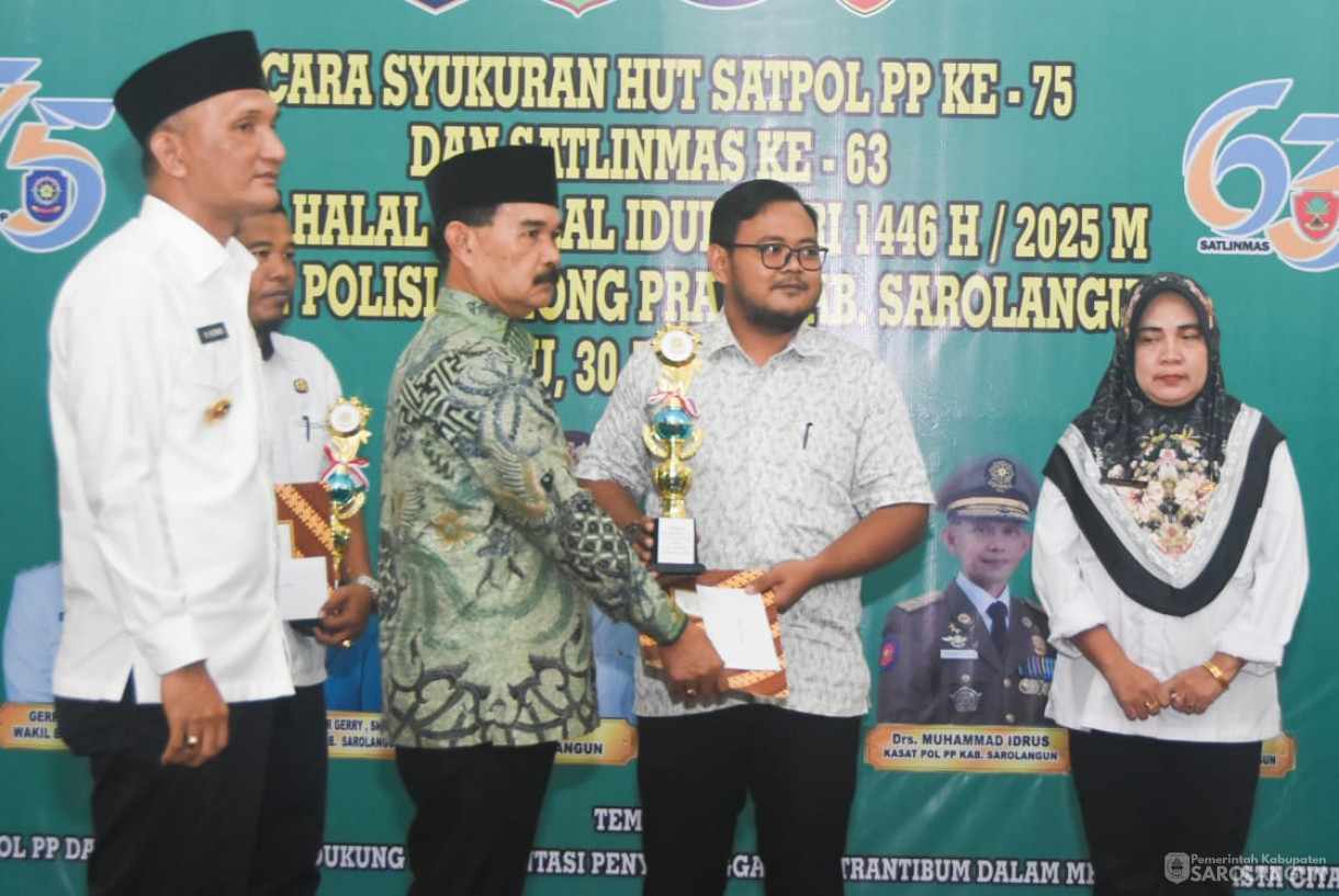 30 April 2025 - Syukuran HUT Satpol PP Ke 75 Tahun dan Satlinmas ke 63