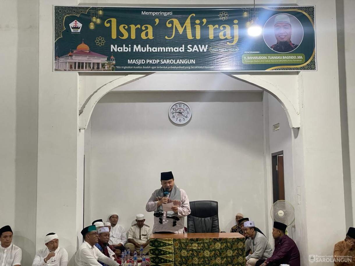 Menghadiri Isra Miraj PKDP