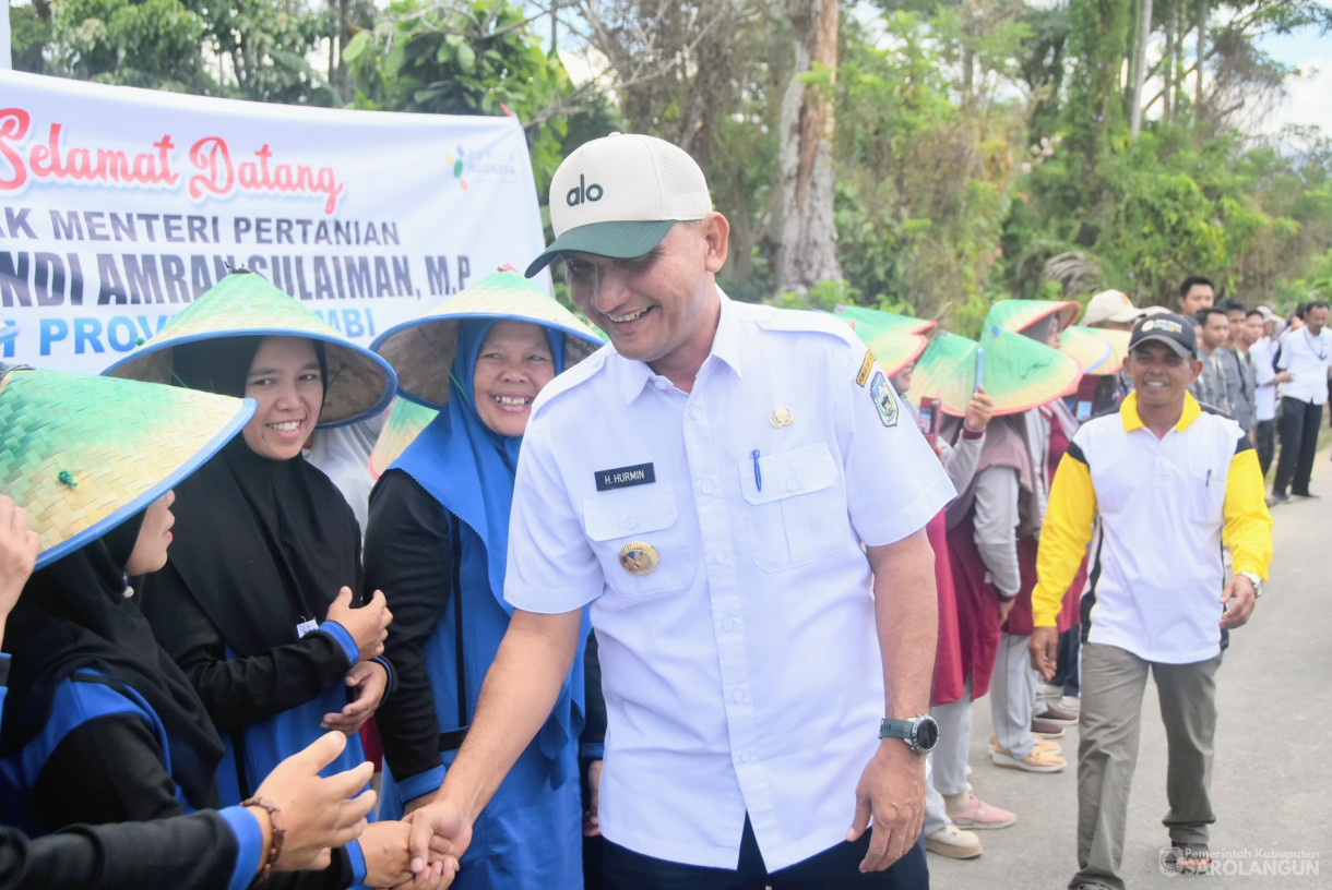 23 Juli 2025 - Kunjungan Kerja Menteri Pertanian RI Dalam Rangka Mendukung Pelaksanaan Program Swasembada pangan di Desa Tanjung Mudo Kecamatan Sitinjau Laut Kabupaten Kerinci