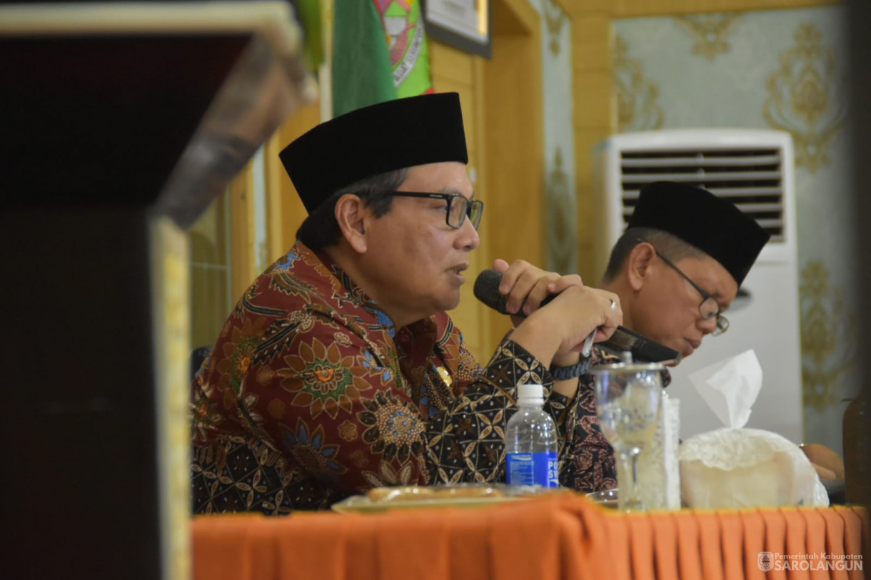 7 September 2023 - Penjabat Bupati Sarolangun Memimpin Rapat Koordinasi Dalam Rangka Percepatan Reformasi Birokrasi Pemerintahan Kabupaten Sarolangun di Ruang Aula Utama Kantor Bupati Sarolangun