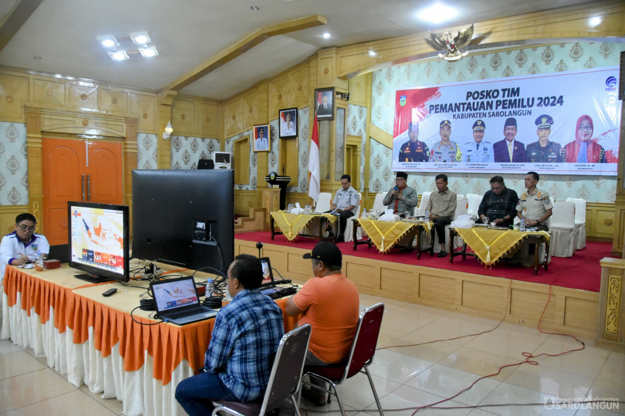 14 Februari 2024 - Monitoring Pelaksanaan Pemilu 2024 Beberapa TPS Di Kecamatan Sarolangun, Kecamatan Singkut, Dan Kecamatan Pelawan