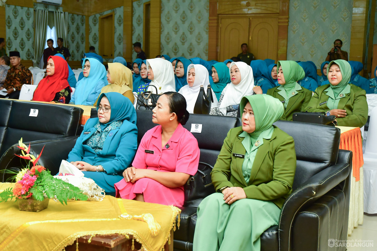 27 Maret 2025 -&nbsp;Pelantikan Pengurus TP PKK Kabupaten Sarolangun Periode Tahun 2025 sd 2030 Oleh Ketua TP PKK Kabupaten Sarolangun Bertempat di Ruang Aula Utama Kantor Bupati Sarolangun