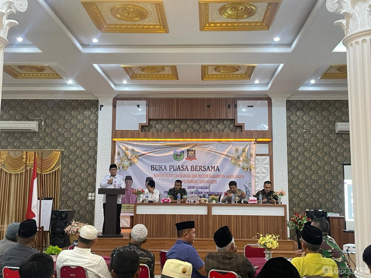 27 Maret 2024 - Buka Bersama Dan Sosialisasi Kepada Ormas Dan LSM Di Hotel Golden Kabupaten Sarolangun