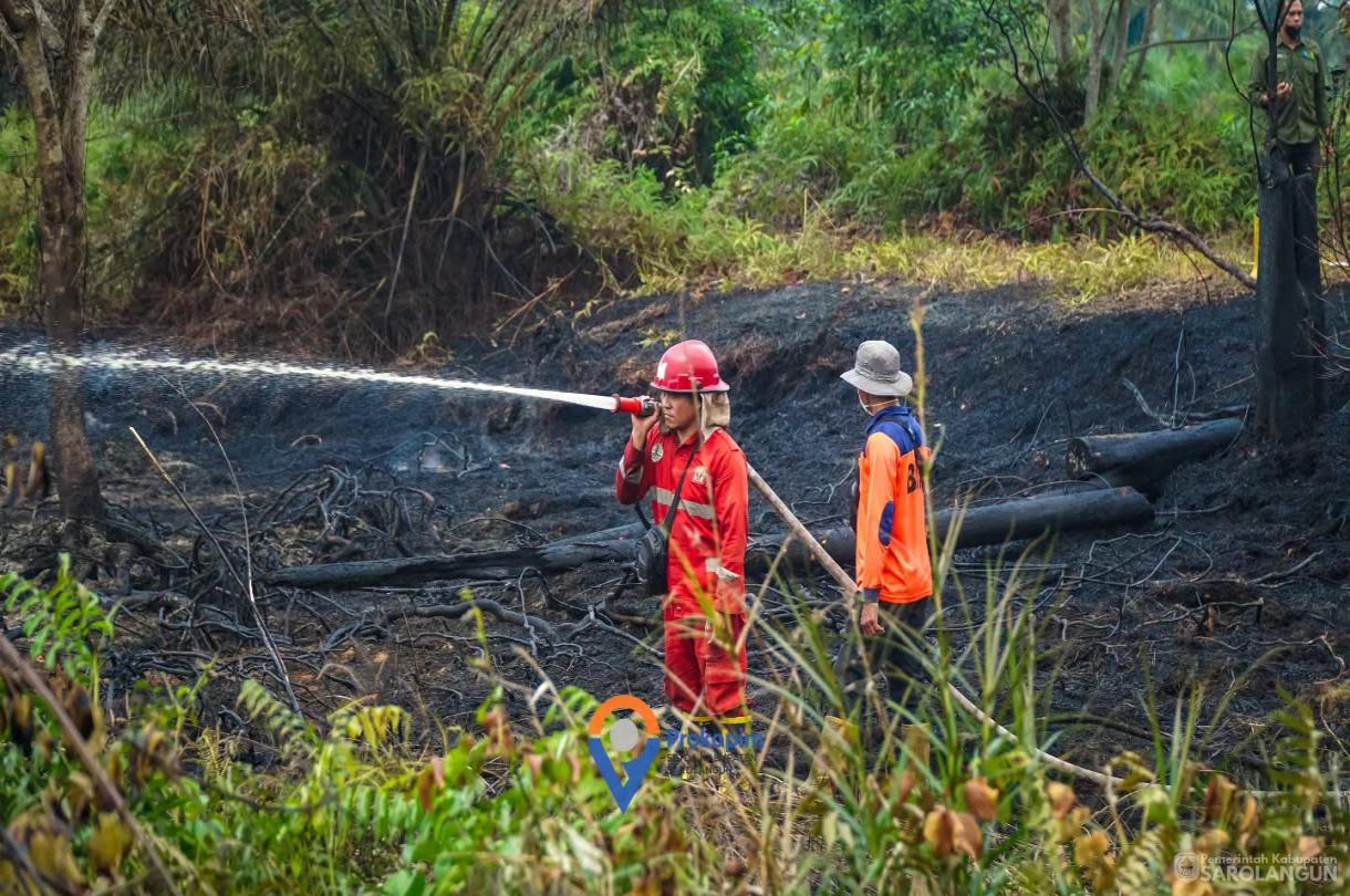 25 Agustus 2026 Peninjauan secara langsung Kebakaran Hutan dan Lahan di Desa Lubuk Kepayang Kecamatan Air Hitam