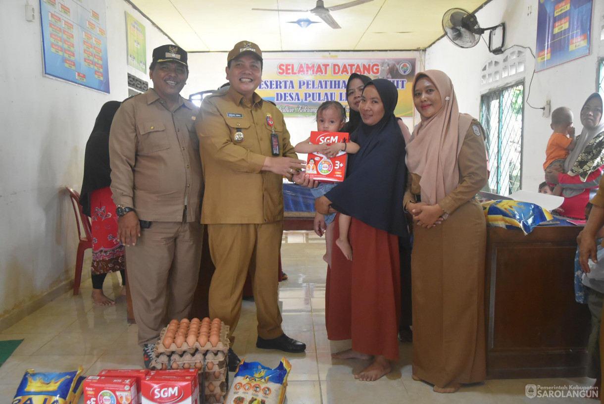 10 September 2024 - Penyerahan Bantuan Penanganan Stunting, Bertempat di Desa Pulau Lintang Kecamatan Bathin VIII