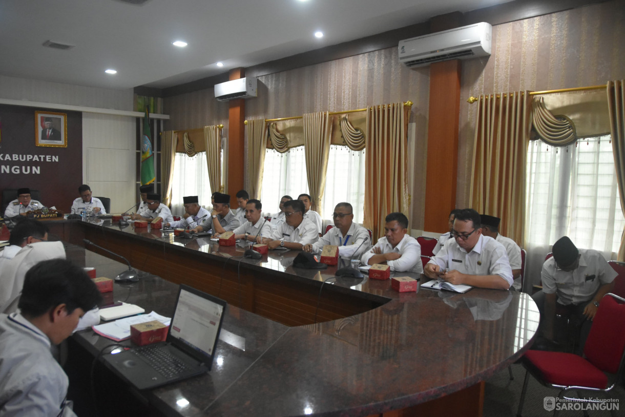 19 Juni 2024 - Rapat Survei Penilaian Integritas Di Ruang Pola Utama Kantor Bupati Sarolangun