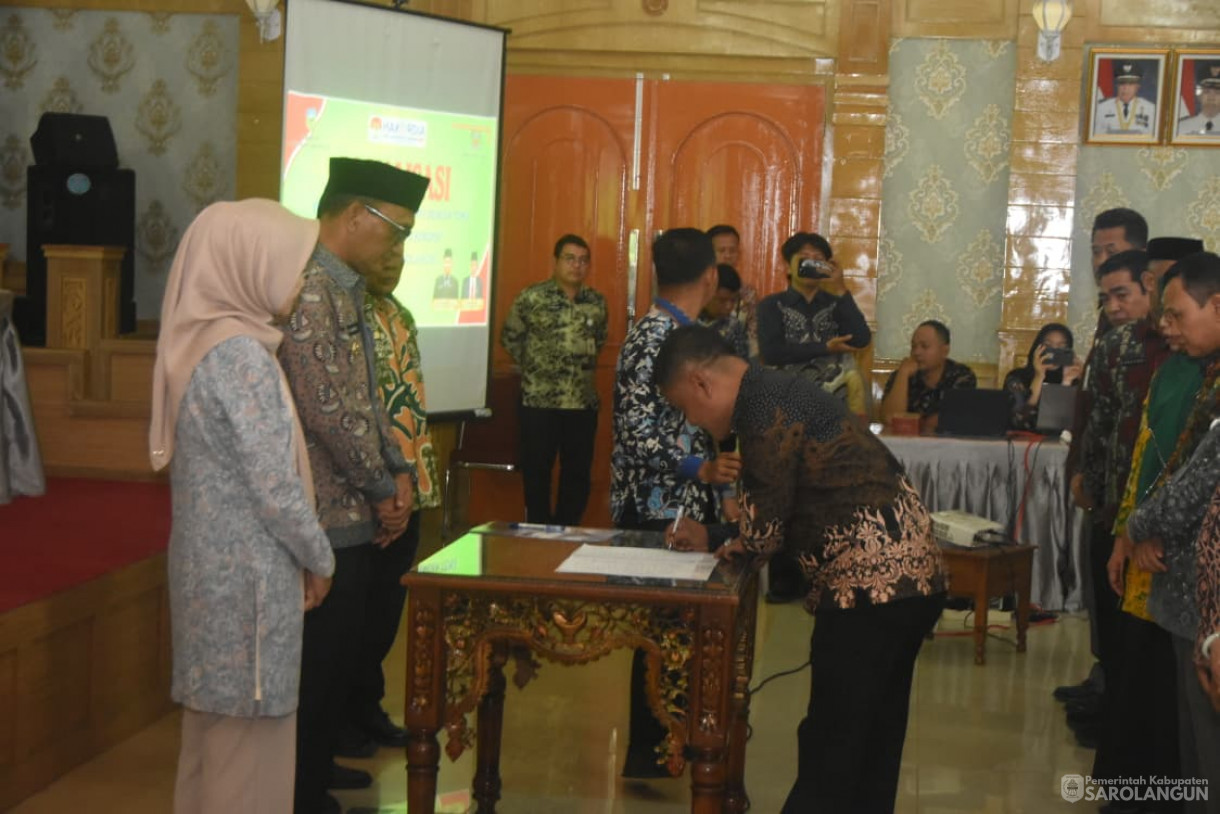 6 November 2025&nbsp; Pembukaan Secara Resmi Kegiatan Sosialisasi Peraturan Pencegahan Korupsi di Kabupaten Sarolangun