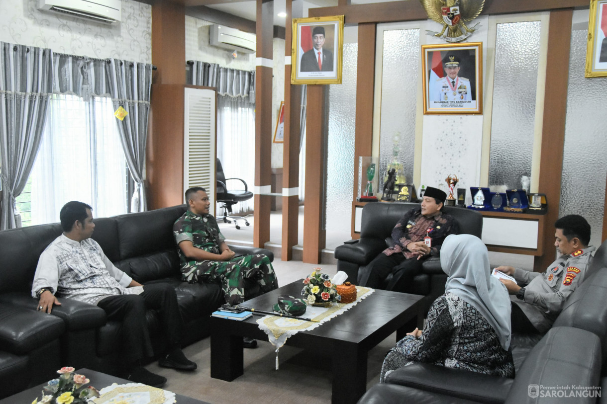 22 Maret 2024 - Rapat Koordinasi Forkopimda Tentang Kesiapan Hari Raya Idul Fitri 1445 H Dan Pembahasan Isu Guna Menciptakan Situasi Dan Kondisi Yang Kondusif Di Kabupa