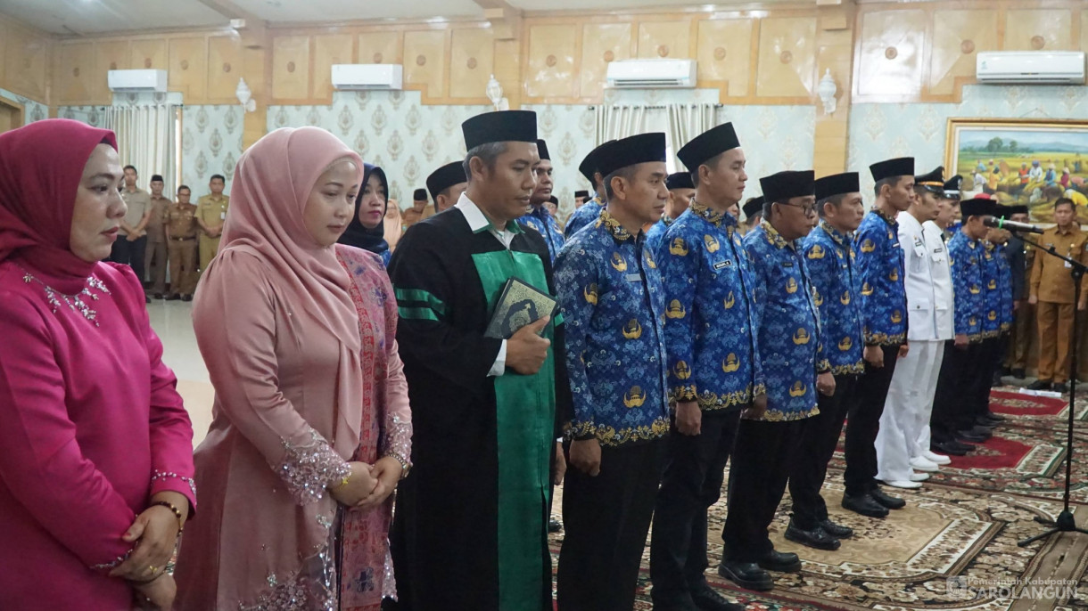 9 Maret 2026&nbsp;Pelantikan dan Pengambilan Sumpah Janji Jabatan Pejabat Administrator dan Pengawas di Lingkungan Pemkab Sarolangun