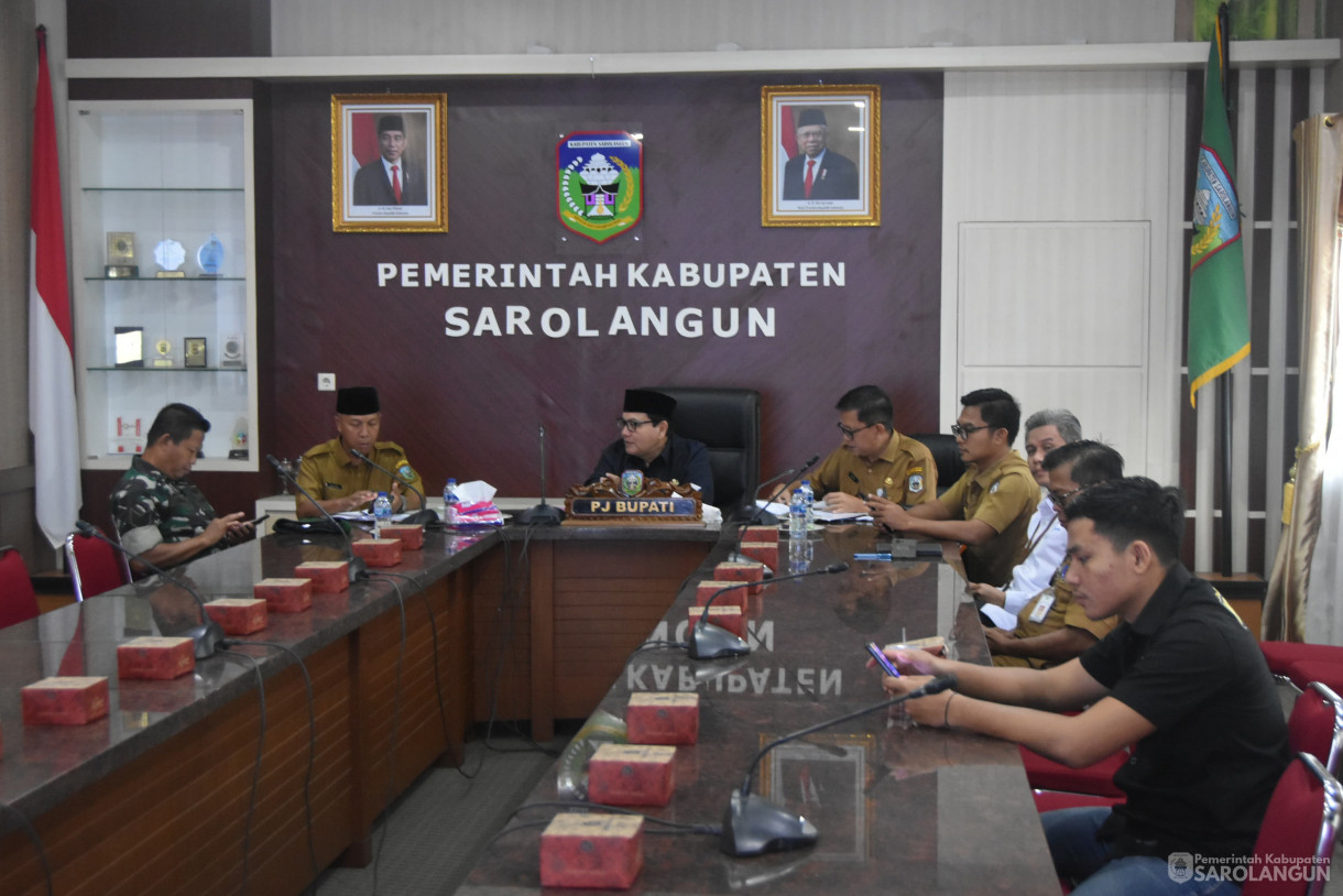 4 Juni 2024 - Rapat TPID Di Ruang Pola Utama Kantor Bupati Sarolangun