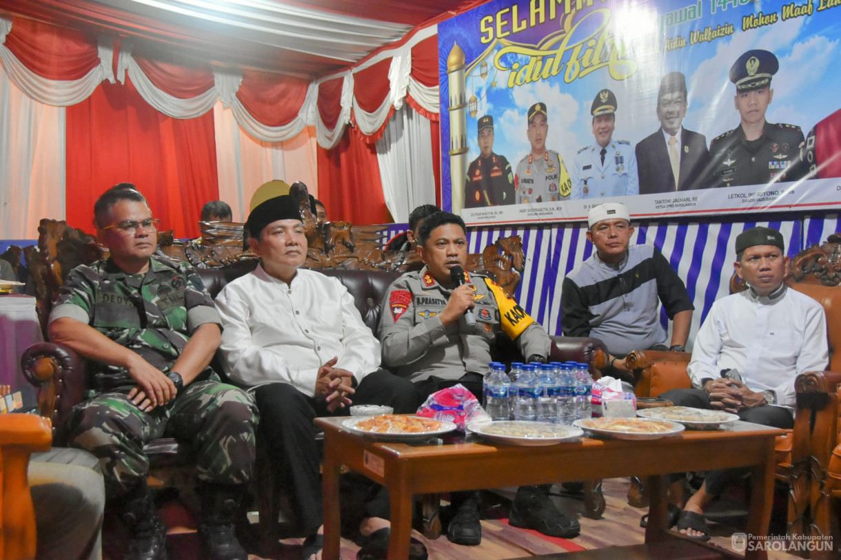 9 April 2024 - Zoom Meeting Bersama Kapolda Jambi Persiapan Pengamanan Lebaran Tahun 2024 Di POS Pengamanan Kabupaten Sarolangun