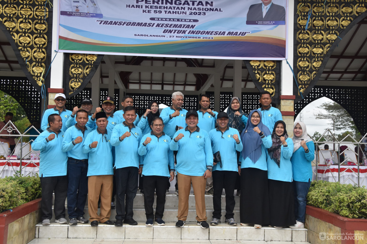 27 November 2023 - Memperingati Hari Kesehatan Nasional ke 59 Tahun 2023 Dilapangan Gunung Kembang Kab. Sarolangun