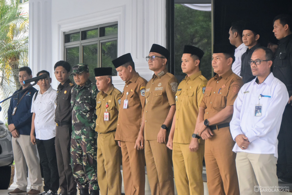 28 Juli 2025 - Launching Penyaluran Cadangan Beras Pemerintah Untuk Bantuan Pangan di Halaman Kantor Bupati Sarolangun