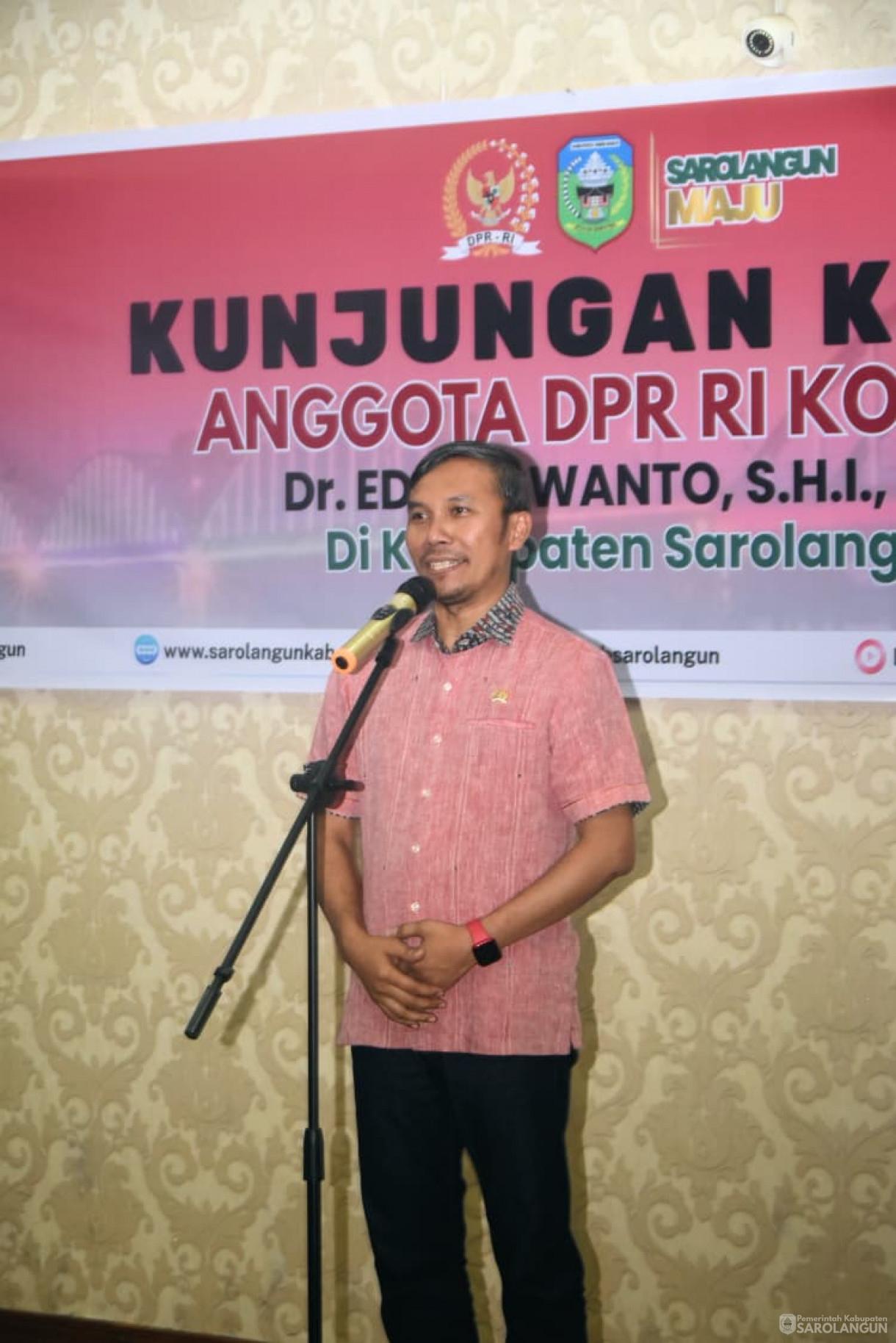 7 Oktober 2025 Kunjungan Kerja Anggota DPR RI Komisi V Bapak Edi Purwanto di Rumah Dinas Bupati Sarolangun