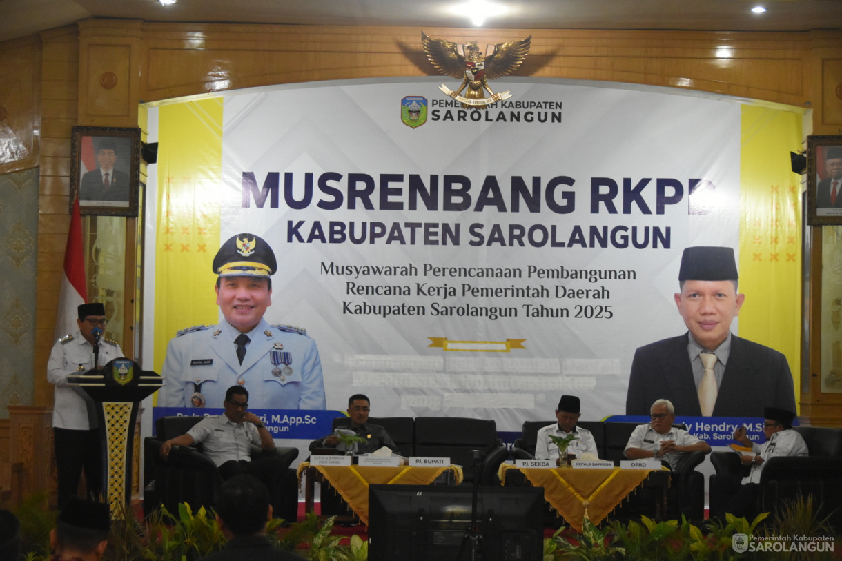 20 Maret 2024 - Musrenbang RKPD Kabupaten Sarolangun Di Ruang Aula Utama Kantor Bupati Sarolangun