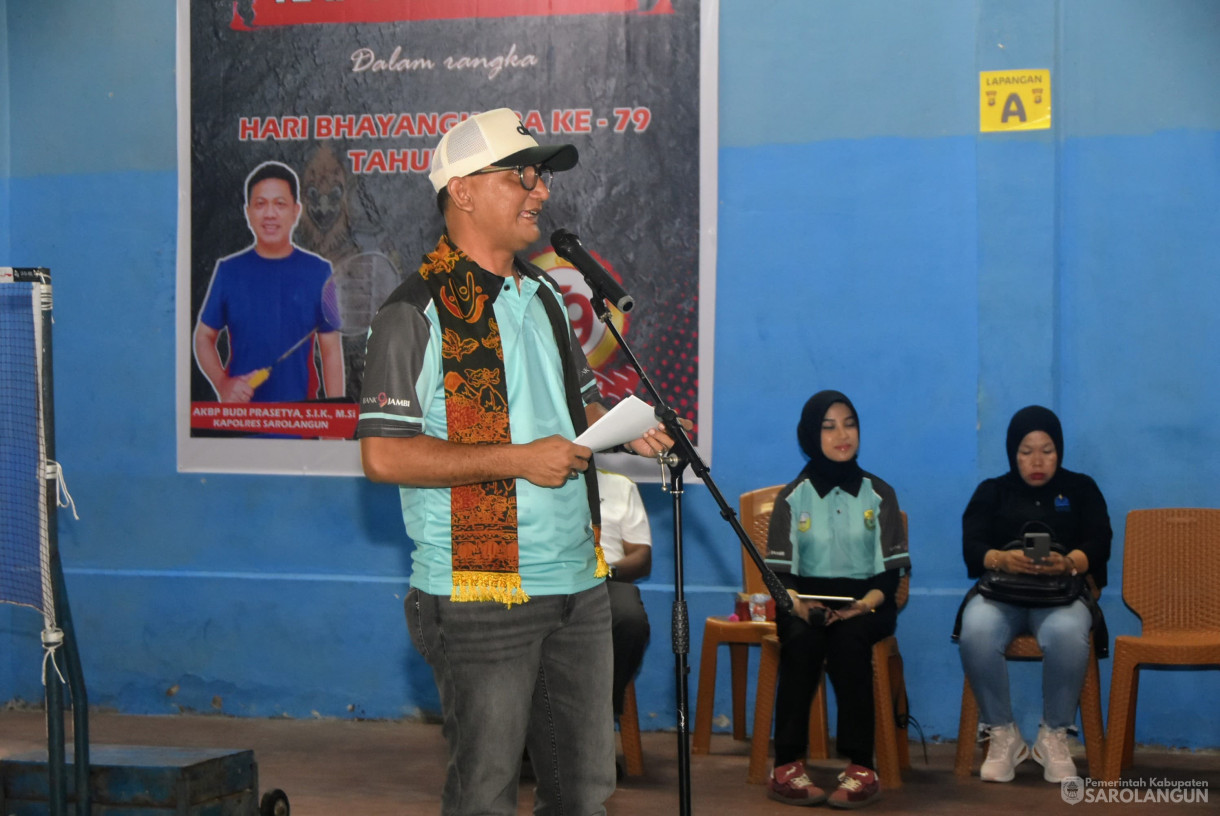 26 Juli 2025 - Pembukaan Turnamen PBSI Cup Tahun 2025 dan Pengukuhan Pengurus PBSI Sarolangun di Hall Pemda Sarolangun