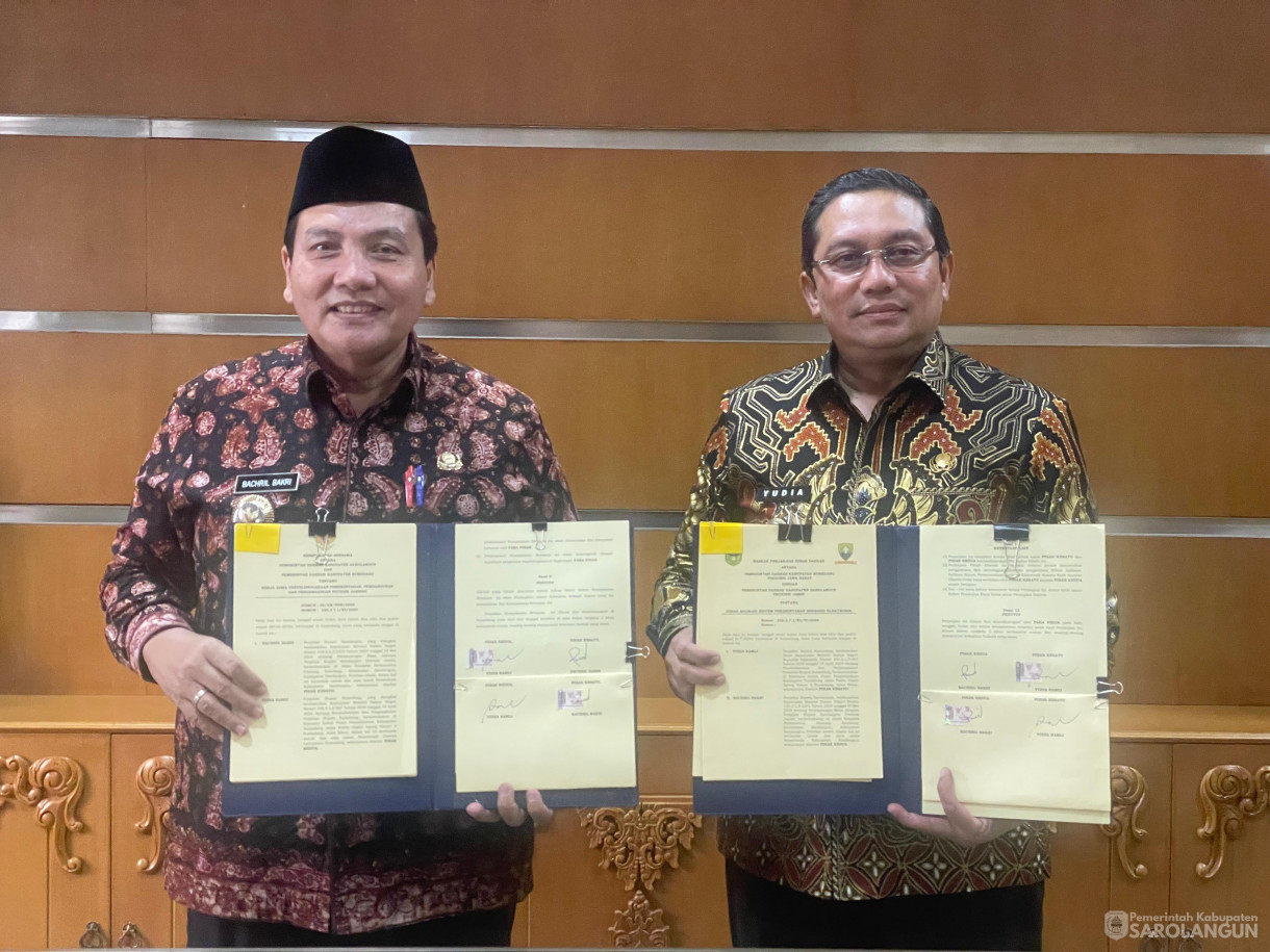 6 Juni 2024 -&nbsp;Kegiatan Kunjungan Kerja sekaligus penandatanganan Kesepakatan Bersama antara Pemerintah Kab Sarolangun dengan Pemerintah Kab Sumedang