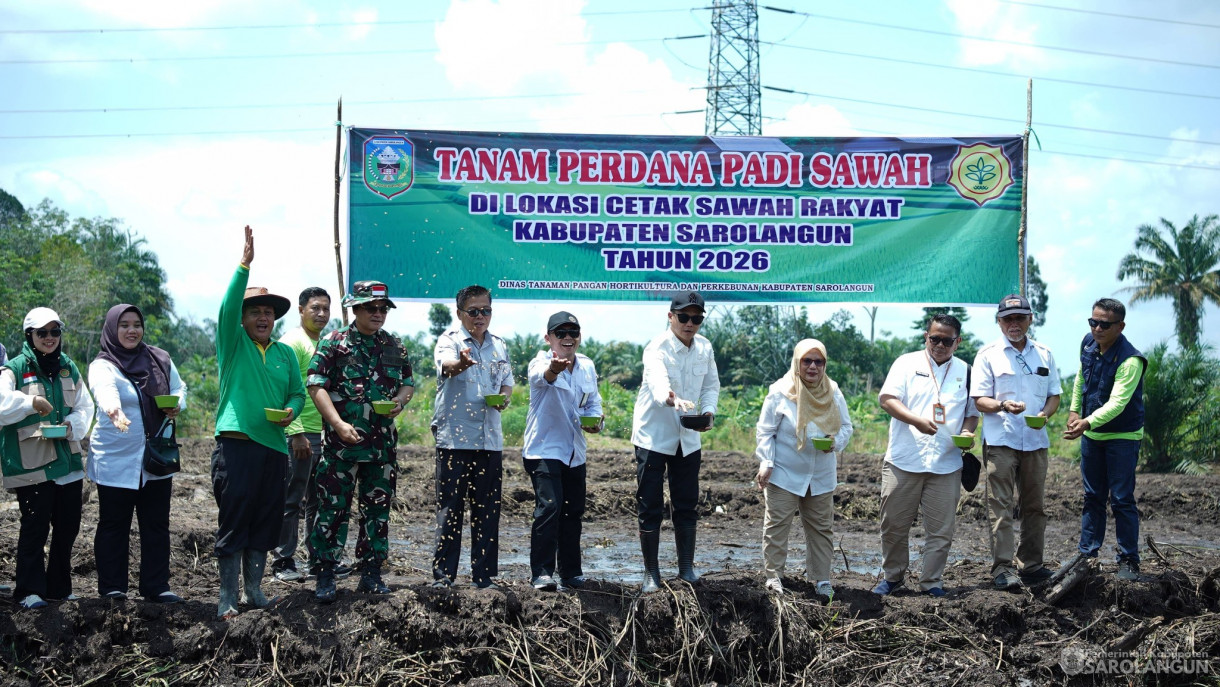 1 April 2026&nbsp;Tanam Perdana Padi Sawah di Lokasi Cetak Sawah Rakyat Kabupaten Sarolangun