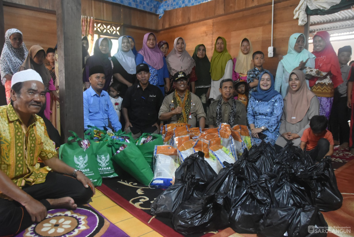 2 November 2024 - Kunjungan Kerja Sekaligus Penyerahan Bantuan Baznas Dan Dinsos, Bertempat di Desa Napal Melintang Kecamatan Limun