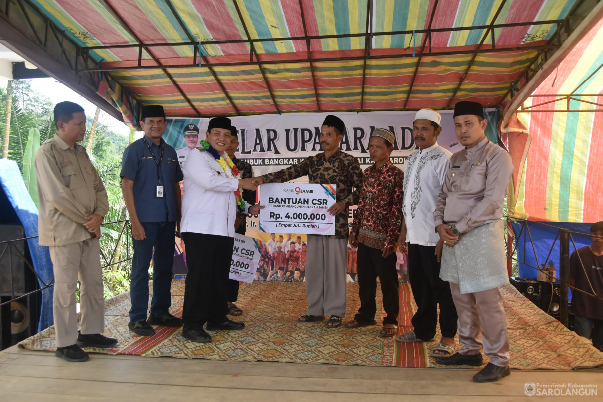 26 Juni 2024 - Kenduri Turun Batahun Sekaligua Syukuran Atas Terpilihnya Kembali Bapak Dr. Ir. Bachril Bakri, M. App. Sc Sebagai Pj Bupati Sarolangun Desa Lubuk Bangkar Kecamatan Batang Asai