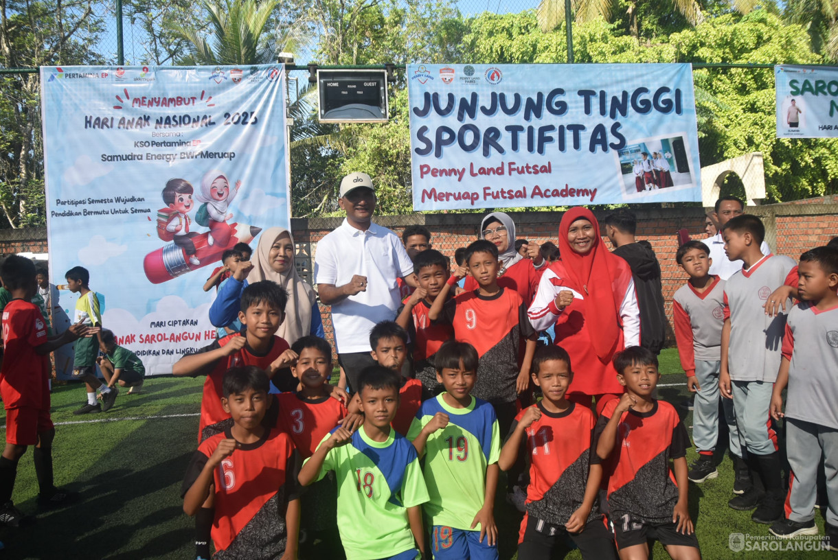 15 Juni 2025 -&nbsp;Pembukaan Turnamen Futsal Tingkat SD seKabupaten Sarolangun