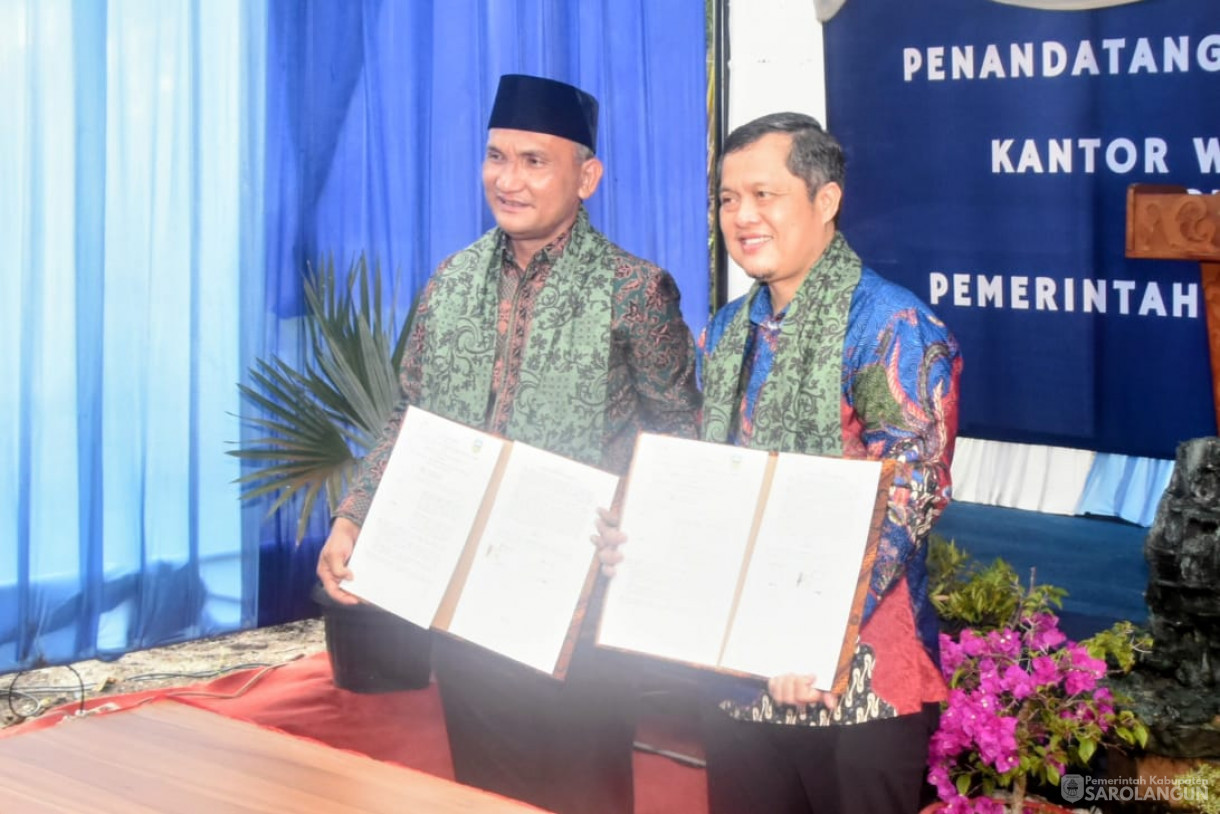 2 Oktober 2025 Penandatanganan Nota Kesepahaman Antara Kantor Wilayah Direktorat Jenderal Permasyarakatan Jambi dengan Pemerintah Kabupaten Sarolangun sekaligus Peresmian Sarana Asimilasi dan Edukasi WBP dan Panen Bidang Perkebunan dan Perikanan di Lap