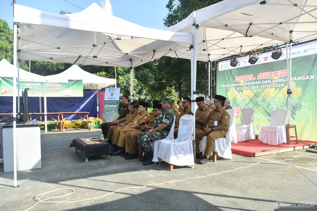 01 April 2024 - Apel Siaga Pengamanan Pasokan Dan Harga Pangan Jelang Idul Fitri 2024 Di Laman Basamo