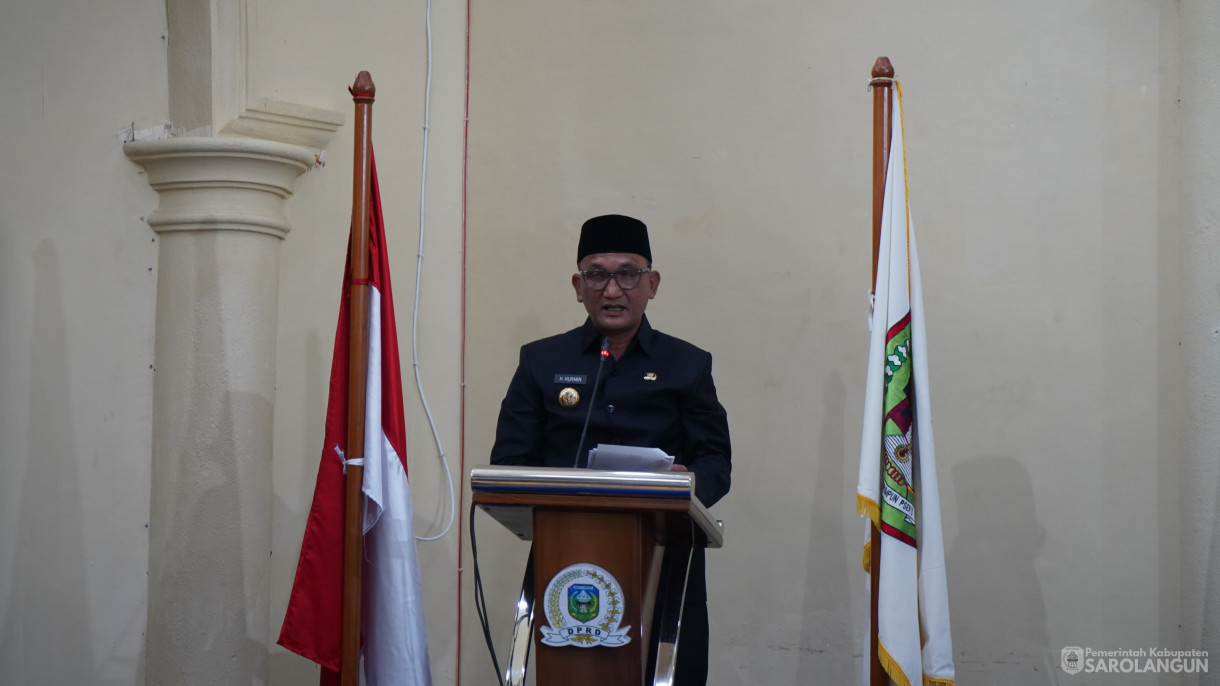 29 Juli 2025 - Rapat Paripurna Tingkat 1 Tahap 3 Tentang Rancangan Perubahan KUA dan Perubahan PPAS ABPD Kabupaten Sarolangun TA 2025