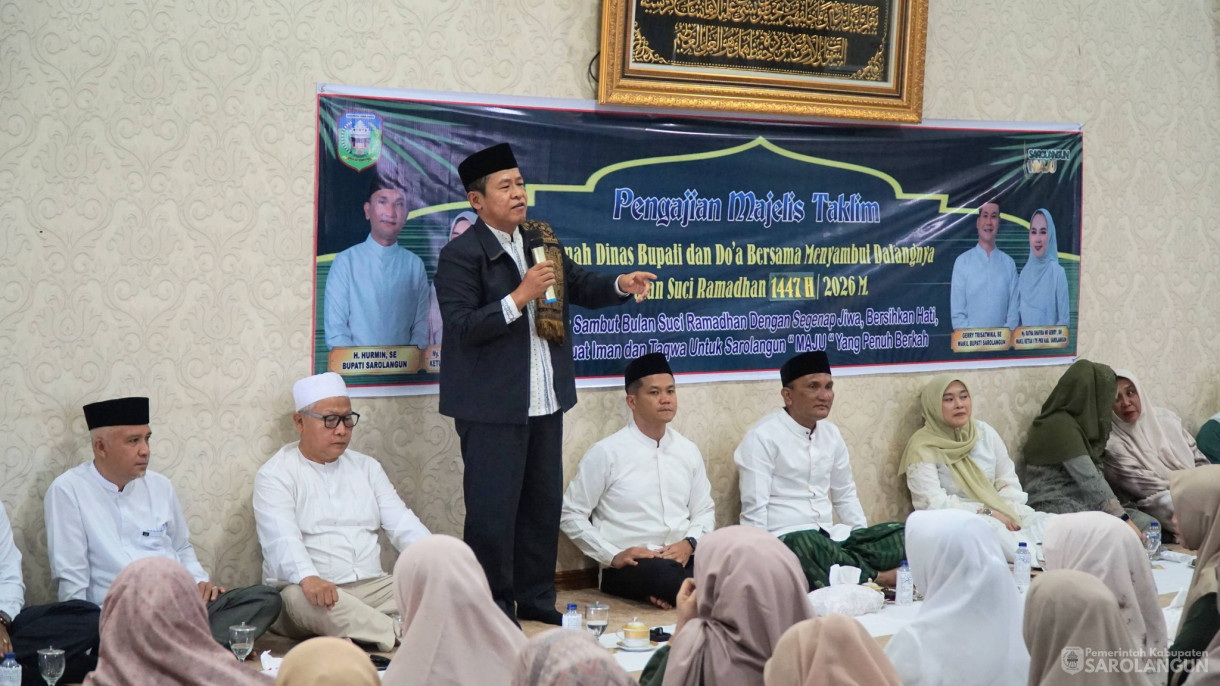 6 Januari 2026&nbsp; Pembacaan Majelis Ta lim dan Doa Bersama Menyambut Bulan Suci Ramadhan 1447 AH di DPRD Bupati Sarolangun