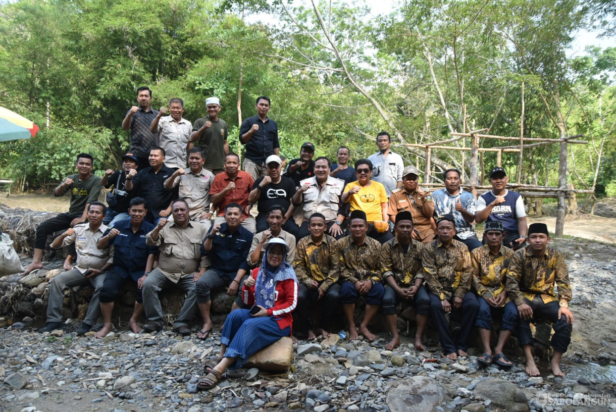 21 Oktober 2023 - Penjabat Bupati Sarolangun Meninjau Wisata Pemandian Telun Mombung Desa Muara Cuban Kecamatan Batang Asai