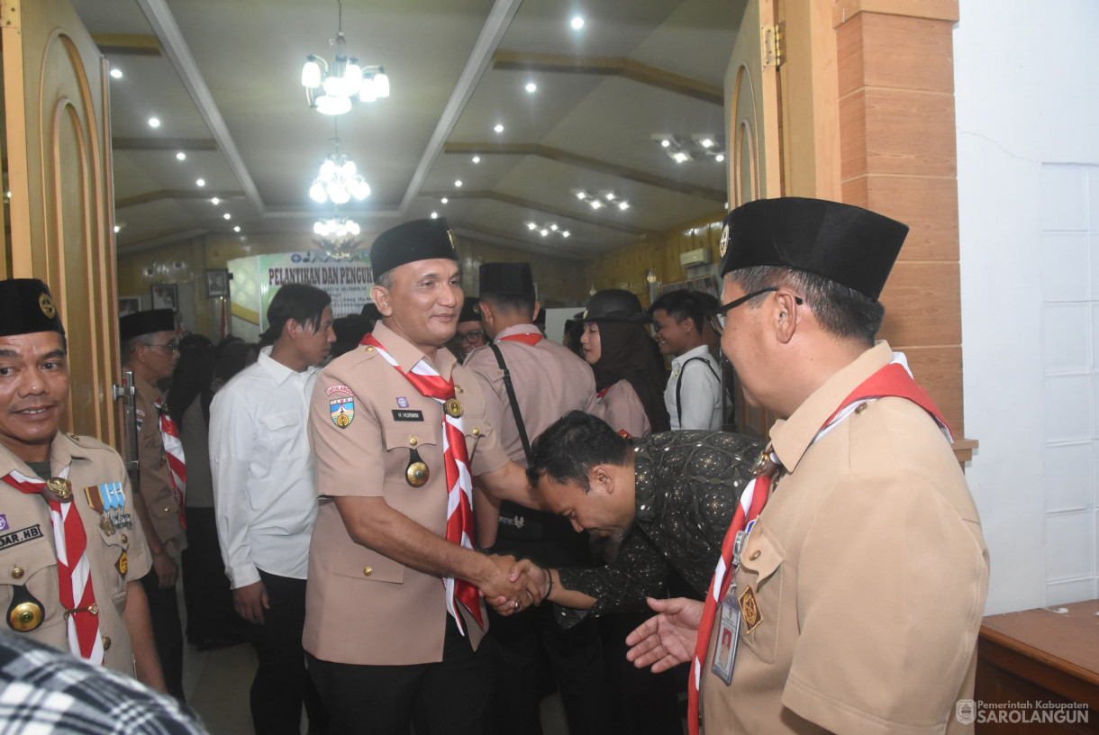 9 Juli 2025 -&nbsp;Pelantikan Ketua Majelis Pembimbing Cabang dan Wakil Ketua Majelis Cabang Gerakan Pramuka Sarolangun