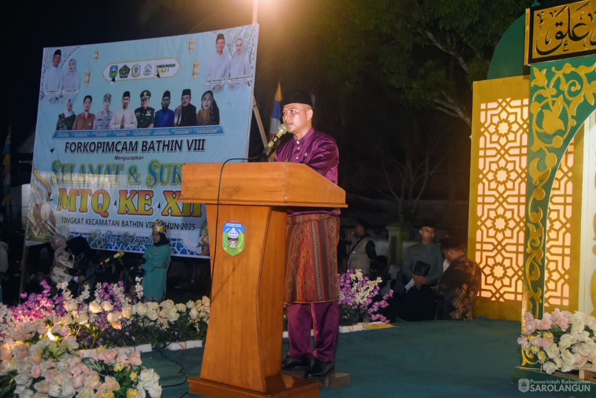 26 Mei 2025 - Pembukaan MTQ Tingkat Kecamatan Bathin VIII