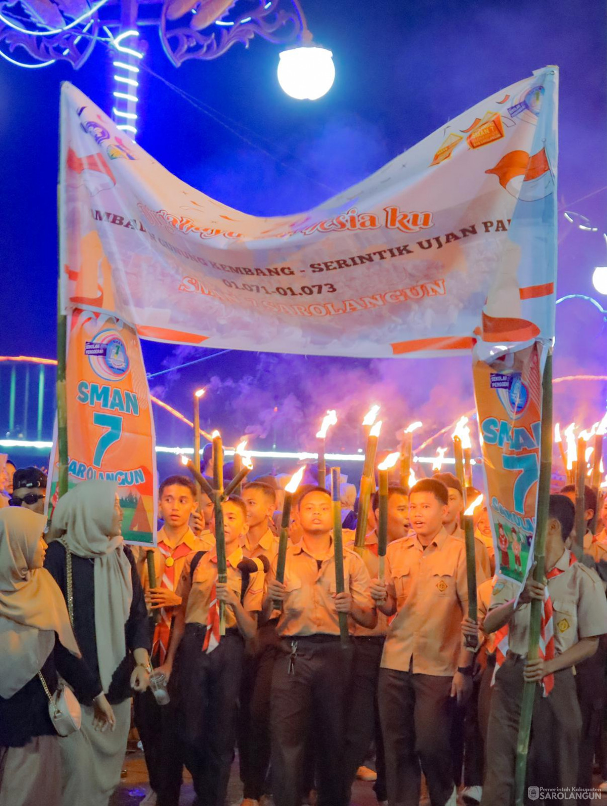 16 Agustus 2024 - Upacara Pawai Obor, Bertempat di Rumah Dinas Bupati Sarolangun