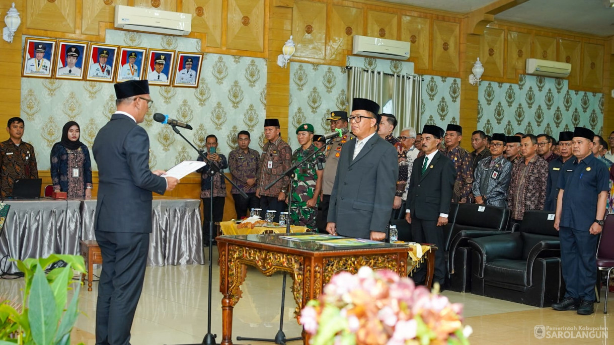 5 Desember 2025 Pelantikan Sekretaris Daerah Kabupaten Sarolangun