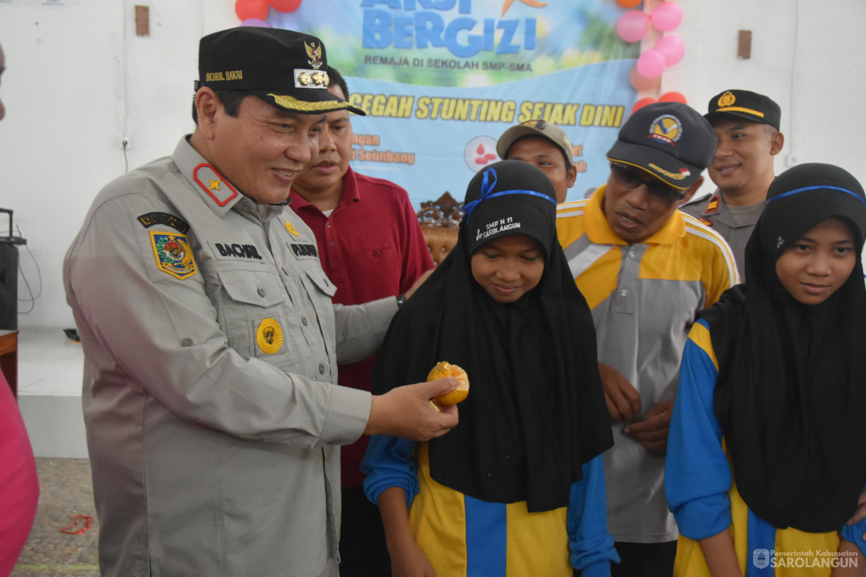 1 Desember 2023 - Gerakan Aksi Bergizi Remaja Di Sekolah Smp dan Sma Untuk Cegah Stunting Sejak Dini Diaula Desa Sungai Baung Sarolangun