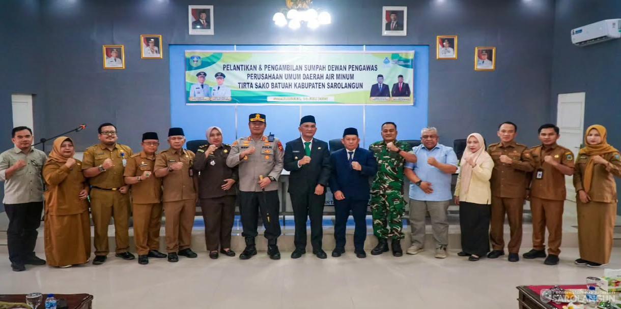 14 Juli 2026 Pelantikan dan Pengambilan Sumpah Dewan Pengawas Perusahaan Umum Daerah Air Minum Tirta Sako Batuah Kabupaten Sarolangun