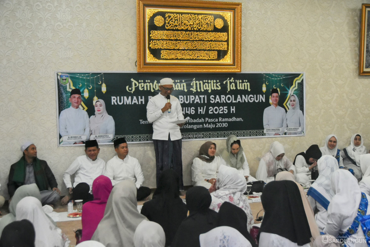 25 April 2025 -&nbsp;Pembukaan Kegiatan Majelis Taklim Rumah Dinas Bupati Sarolangun