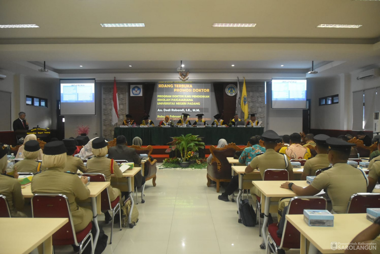 12 Februari 2025 -&nbsp;Sidang Terbuka Promosi Doktor Program Doktor Ilmu Pendidikan Sekolah Pascasarjana Universitas Negeri Padang Bertempat di Aula Pascasarjana Universitas Negeri Padang