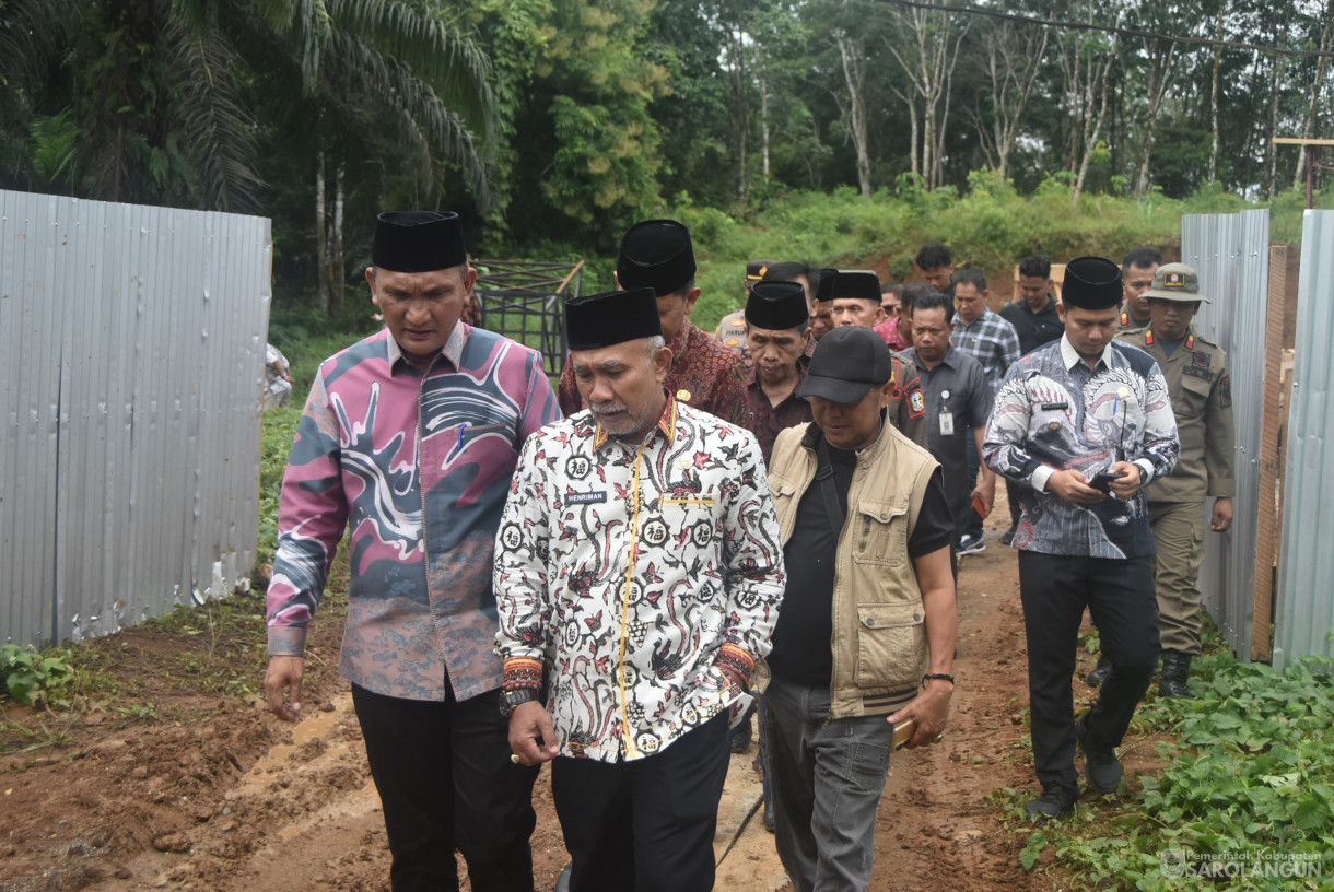 6 Maret 2025 -&nbsp;Peletakan Batu Pertama Pembangunan Rumah Sehat Baznas di Desa Tanjung Kecamatan Bathin VIII