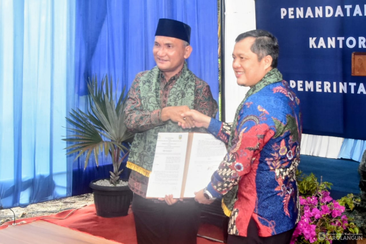 2 Oktober 2025 Penandatanganan Nota Kesepahaman Antara Kantor Wilayah Direktorat Jenderal Permasyarakatan Jambi dengan Pemerintah Kabupaten Sarolangun sekaligus Peresmian Sarana Asimilasi dan Edukasi WBP dan Panen Bidang Perkebunan dan Perikanan di Lap