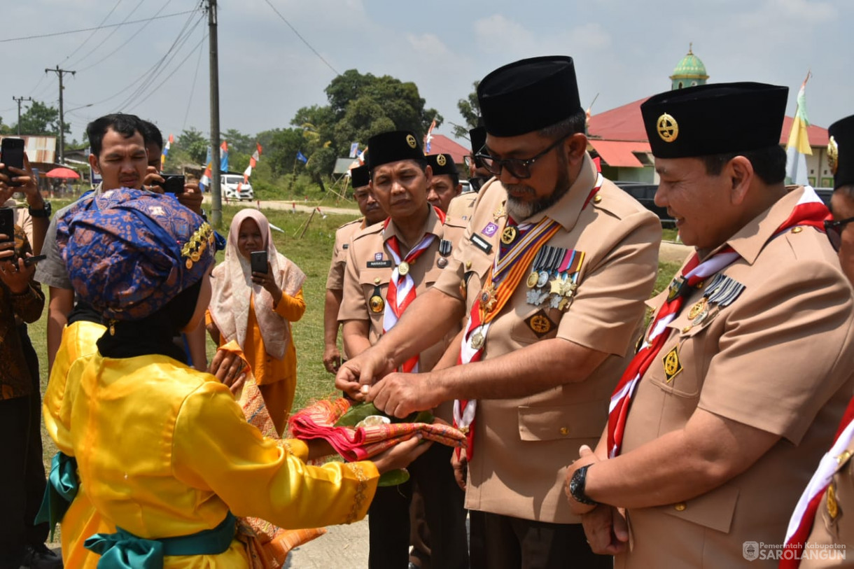 23 September 2023 - Penjabat Bupati Sarolangun Menghadiri Upacara HUT Pramuka Ke 62 di Lapangan DAM Kutur Kecamatan Limun