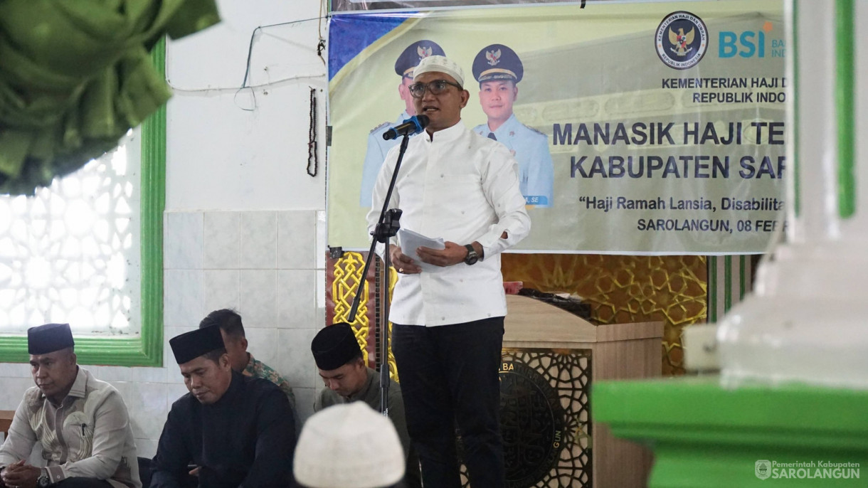 8 Februari 2026 Pembukaan Manasik Haji Kabupaten Sarolangun Tahun 1447 H di Masjid Baiturrahman Sri Pelayang