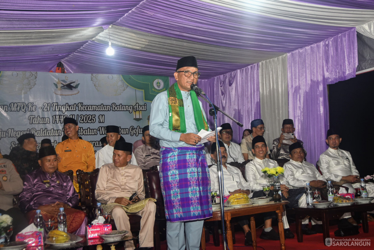 1 Mei 2025 - Pembukaan MTQ Kecamatan Batang Asai