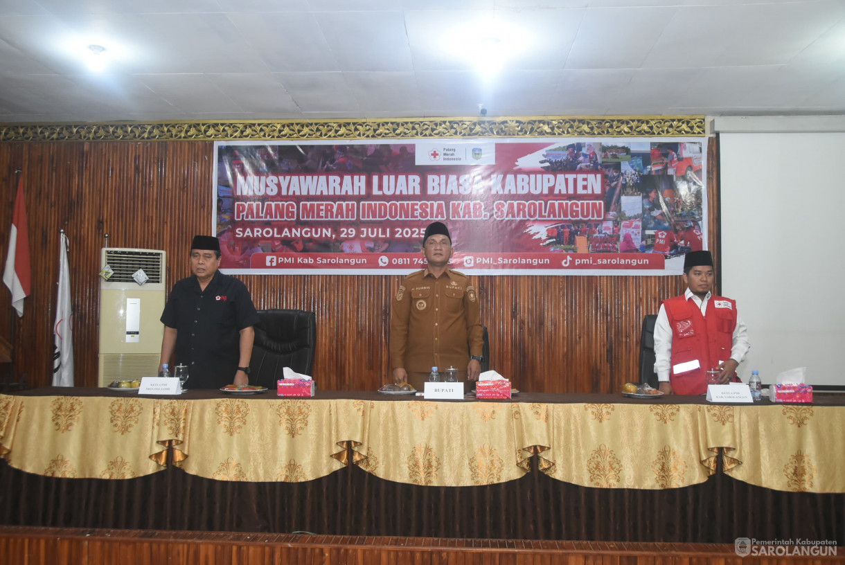 29 Juli 2025 - Muslub PMI Kabupaten Sarolangun di Aula Bappeda Sarolangun