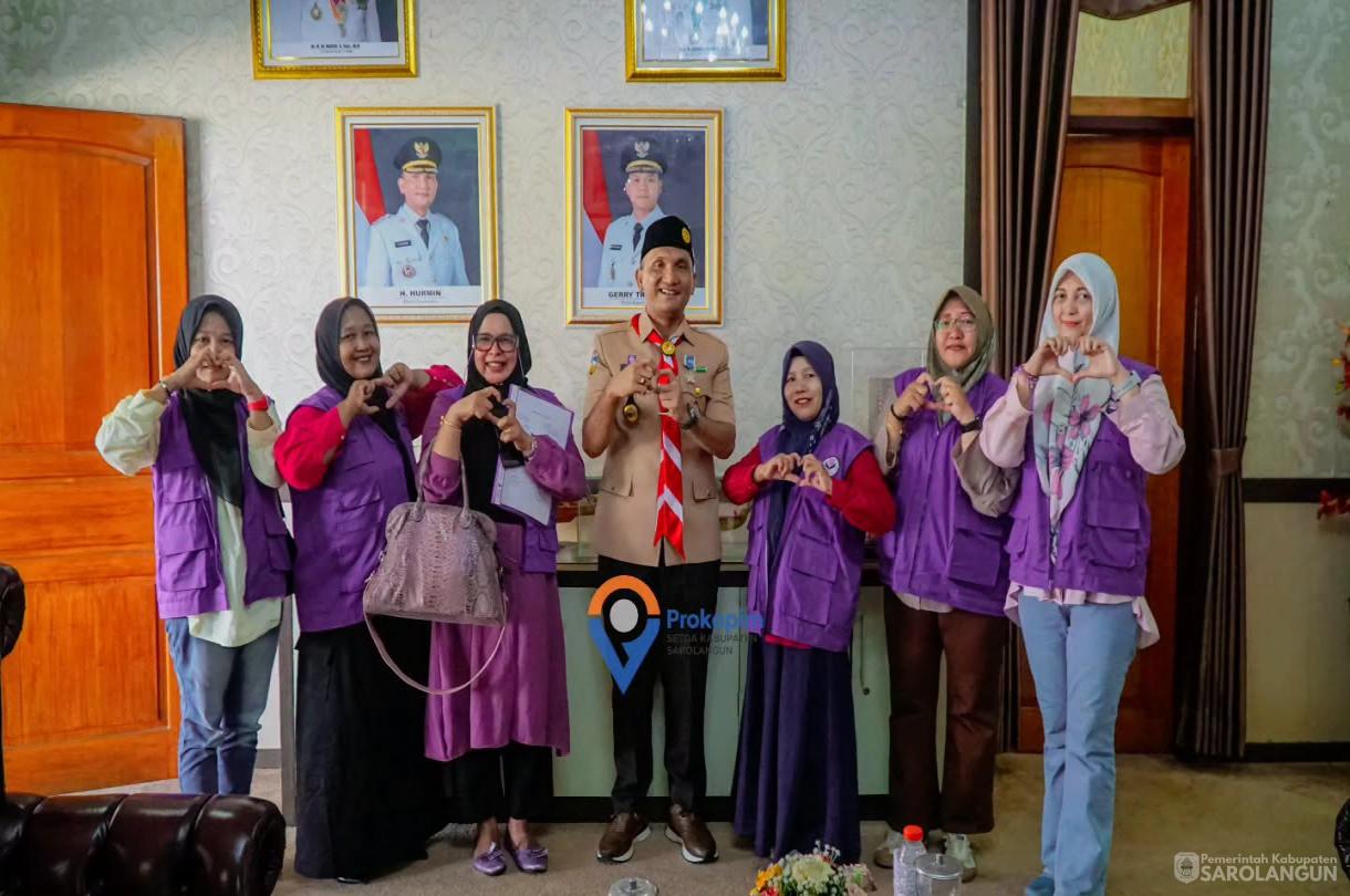 6 Agustus 2026 Bupati Sarolangun Silaturahmi dengan Rumah Singgah Kanker Kabupaten Bungo di Rumah Dinas Bupati Sarolangun
