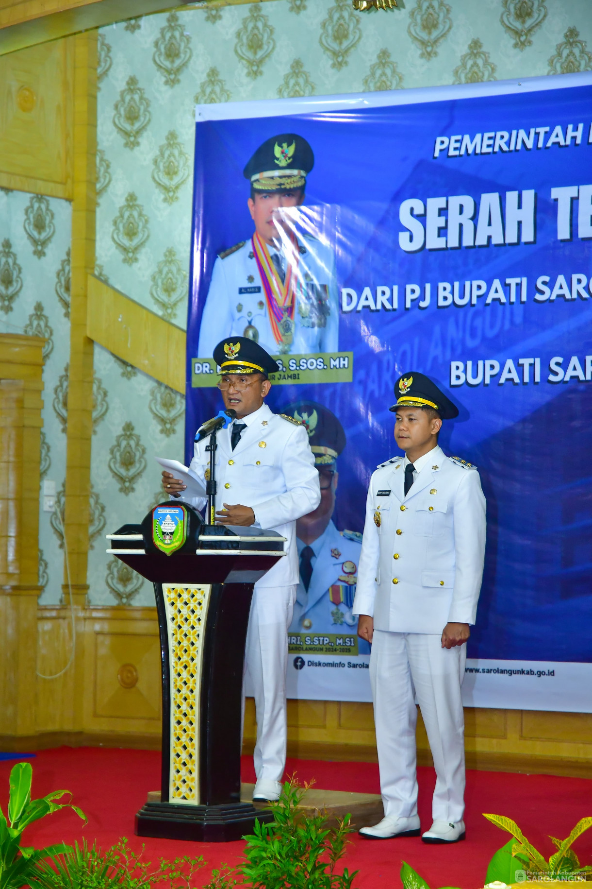 4 Maret 2025 - Serah Terima Jabatan Bupati Sarolangun, Bertempat di Ruang Aula Utama Kantor Bupati Sarolangun&nbsp;