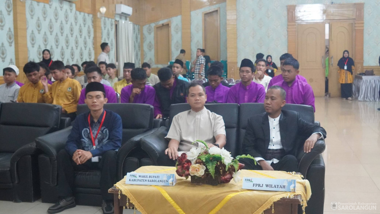 8 Maret 2026 Wakil bupati Sarolangun Membuka acara Spark Ramadhan 1447H. Pesantren kilat dan pelantikan pengurus FPRJ, kabupaten Sarolangun