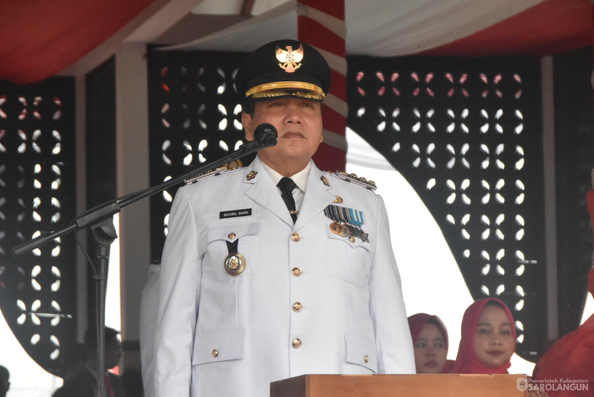 17 Agustus 2024 - Upacara Pengibaran Bendera Merah Putih Dalam Rangka HUT RI Ke 79, Bertempat di Lapangan Gunung Kembang Sarolangun