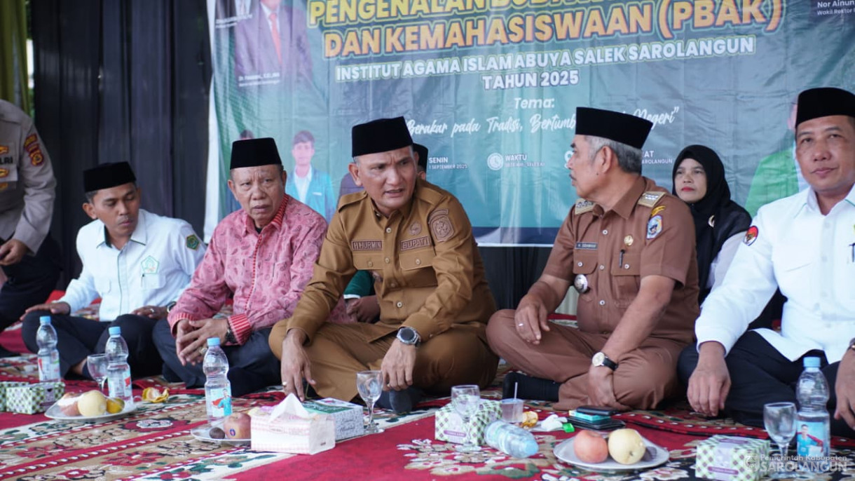1 September 2025&nbsp; Bupati Sarolangun&nbsp; Membuka acara Pengenalan Budaya Akademik Dan Kemahasiswaan&nbsp; Institut Agama Islam Abuya Salek Sarolangun Tahun 2025 Bertempat di Kampus Institut Agama Islam Abuya Salek, Kecamatan Pelawan